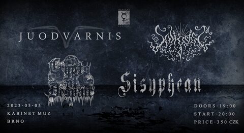 JUODVARNIS + SOLIPSISM + CRYPTS OF DESPAIR + SISYPHEAN (5.5. 2023, Brno)