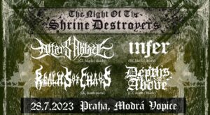 The Night Of The Shrine Destroyers - Depths Above, Infer, Realms Of Chaos, Altar Ablaze @ MusicClub Modrá Vopice, Praha