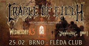 Craddle of Filth + Wednesday 13 + Sick n’ Beautiful + Drift @ Fléda, Brno
